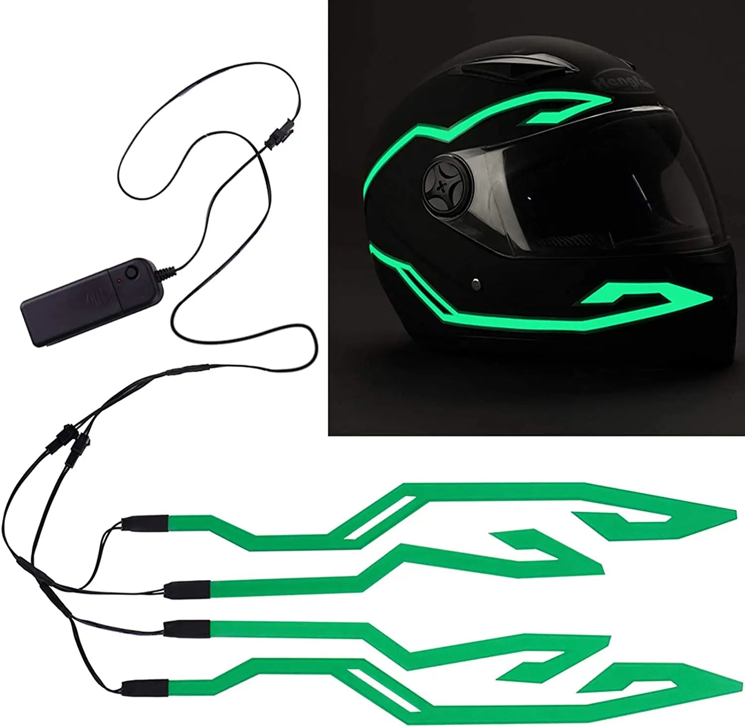 Motorcycle Helmet Light Night Riding Signal Helmet