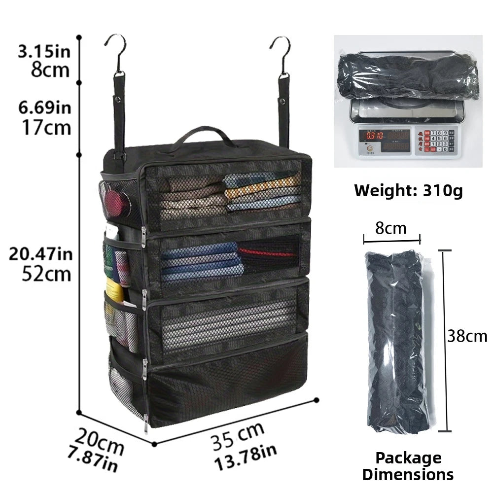 Suitcase Organizer High-capacity Travel Luggage Organizer