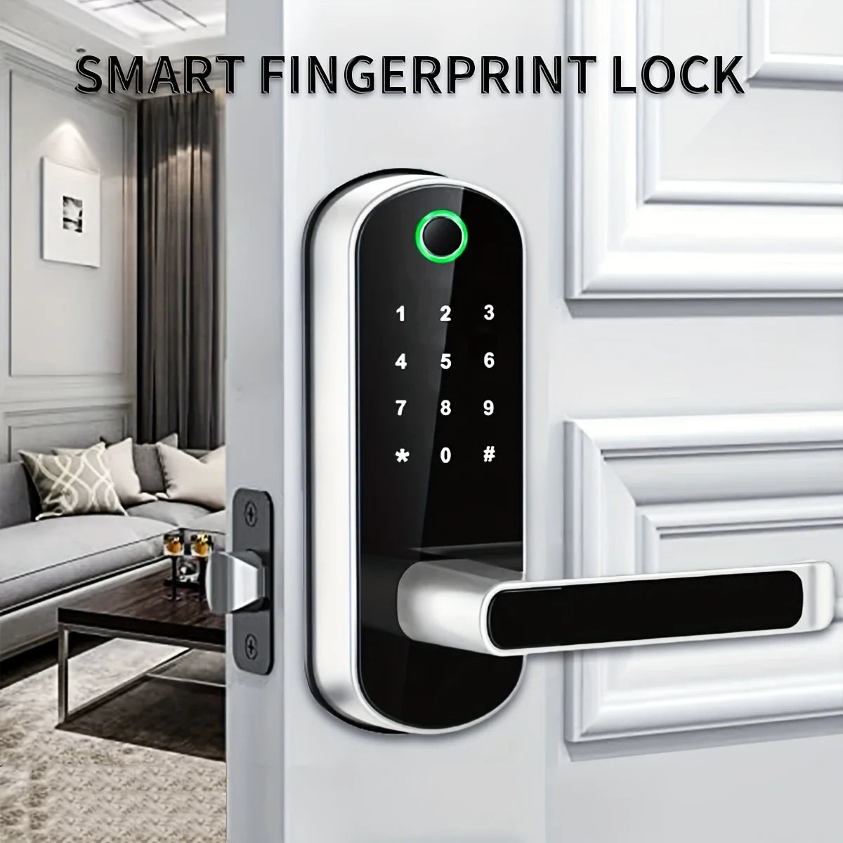 Smart Fingerprint Door Lock App Remote Control Keyless WIFI