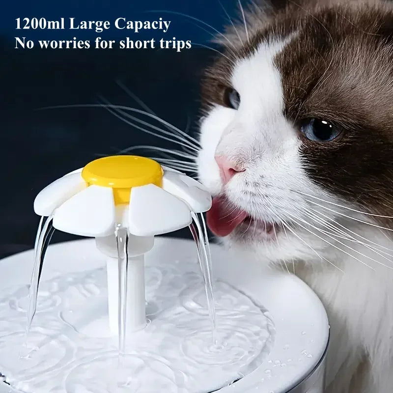 Cat Water Fountain, 1.2L Recirculating Pet Water Dispenser