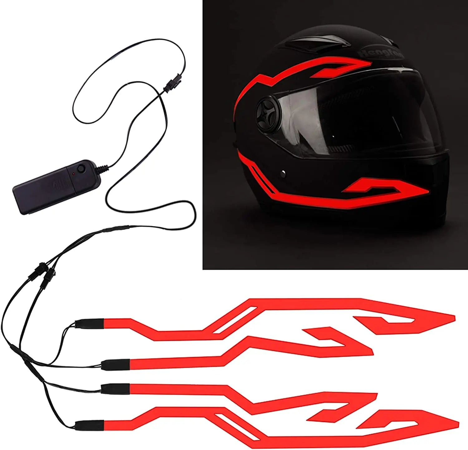 Motorcycle Helmet Light Night Riding Signal Helmet