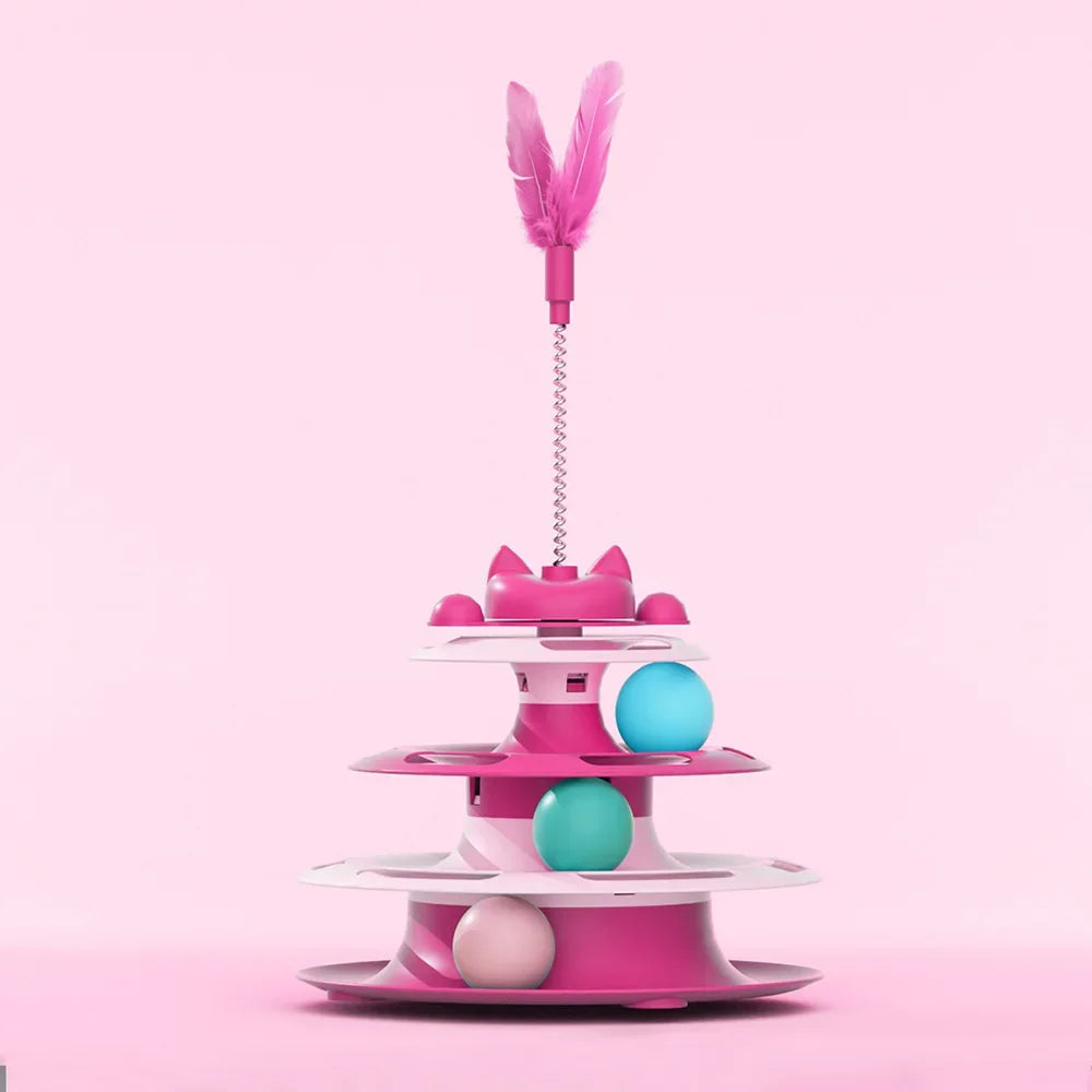 Pet Toy Moving Balls With Top