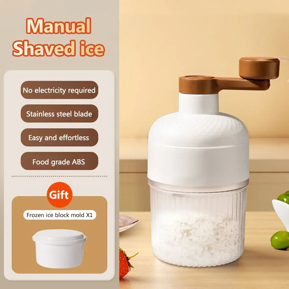 Mini Ice Crusher Portable Shaved Ice Machine
