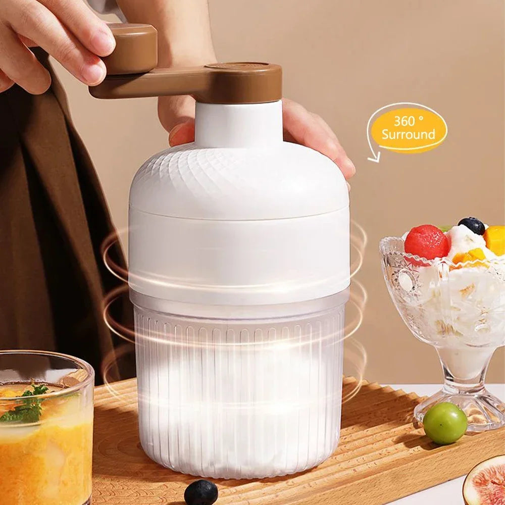 Mini Ice Crusher Portable Shaved Ice Machine