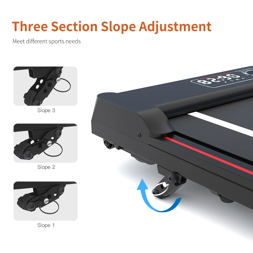 Under Desk Walking Pad Treadmill 2 In 1 Portable Treadmill
