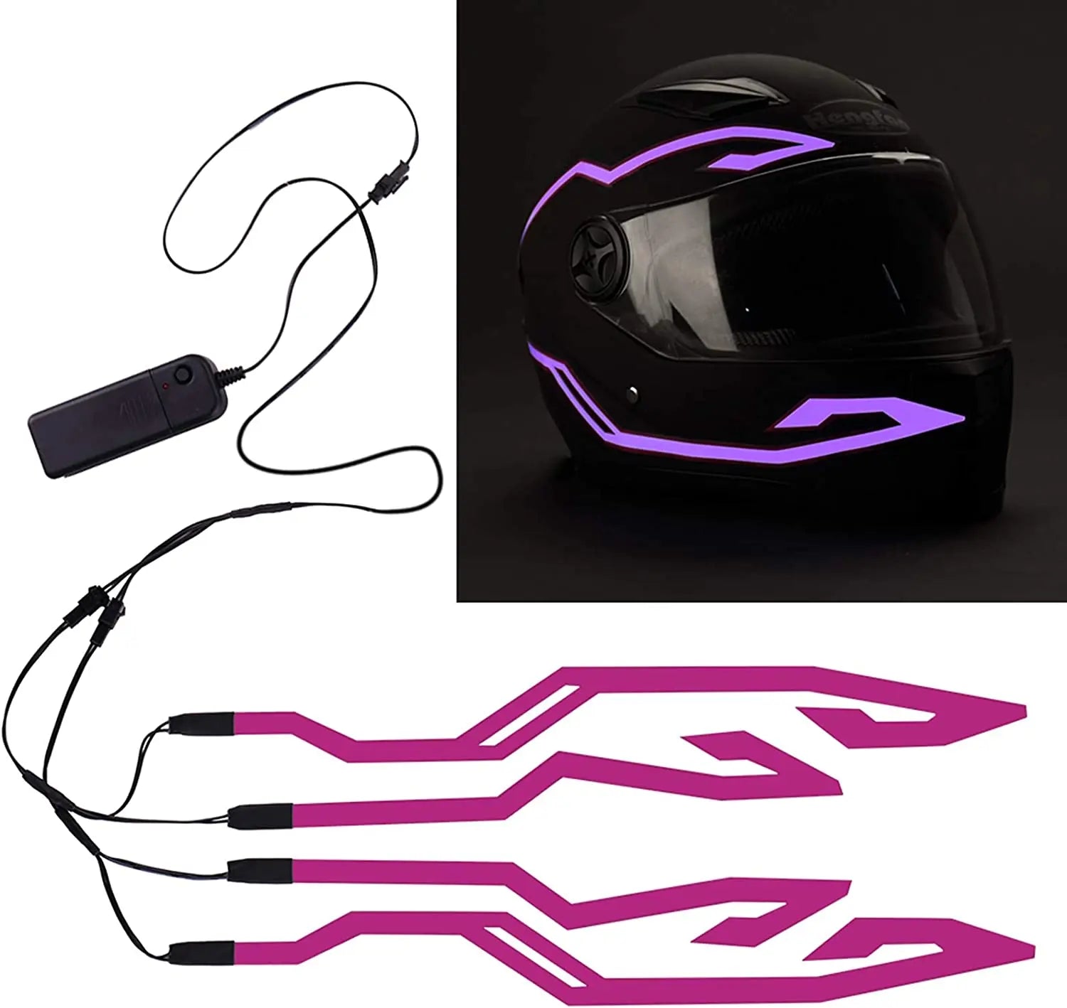 Motorcycle Helmet Light Night Riding Signal Helmet