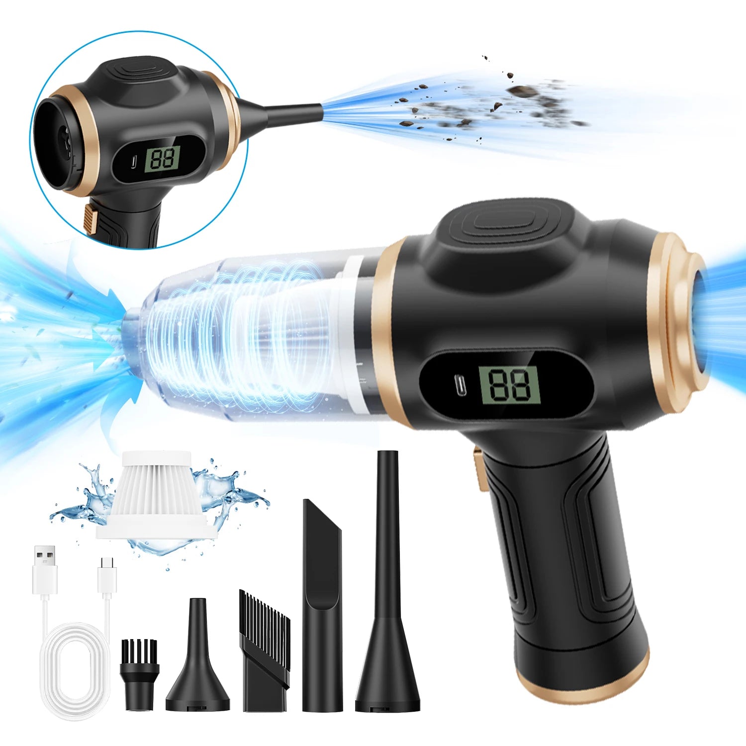 ABS Wireless Car Vacuum Cleaner