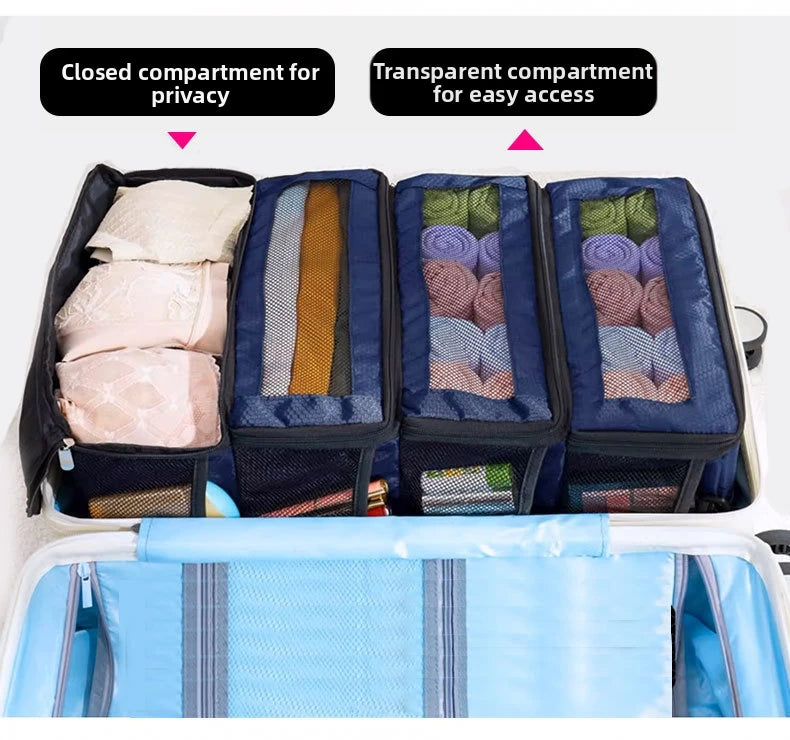 Suitcase Organizer High-capacity Travel Luggage Organizer