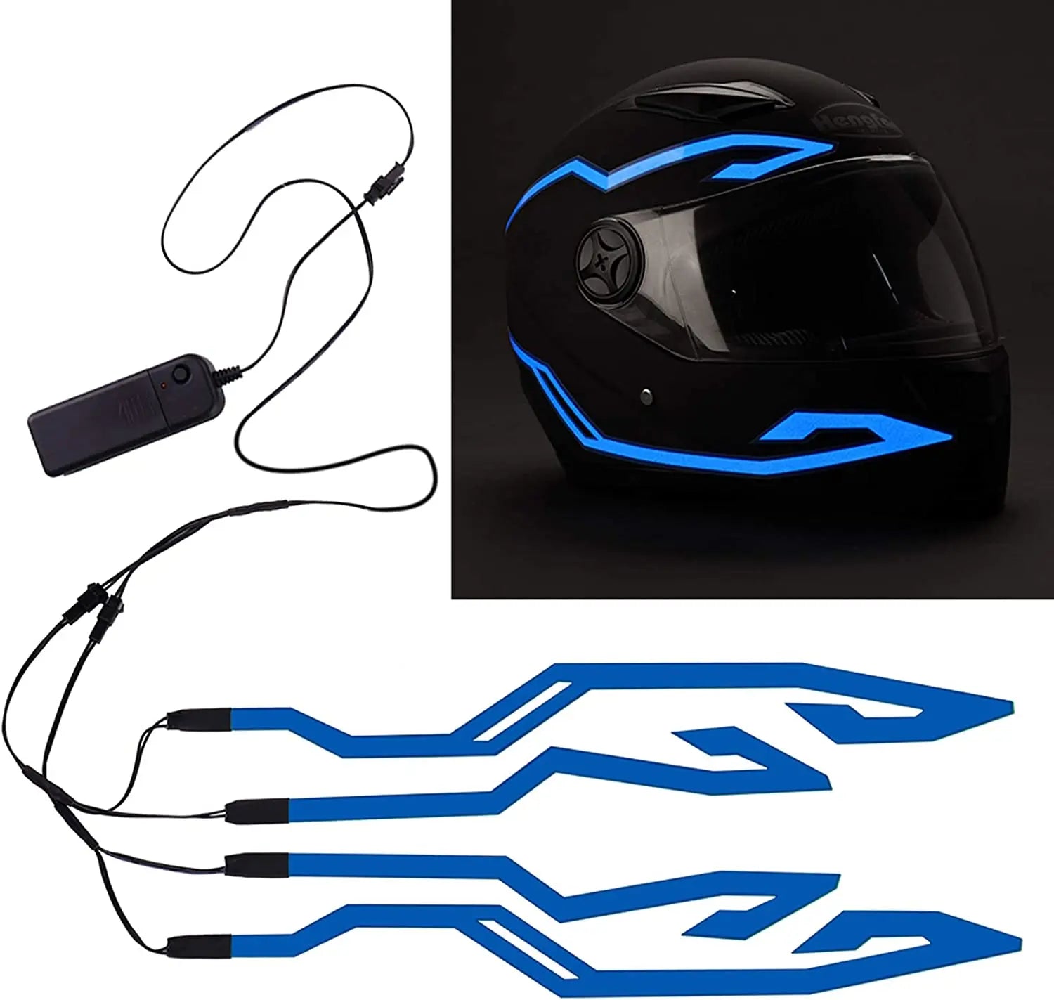 Motorcycle Helmet Light Night Riding Signal Helmet