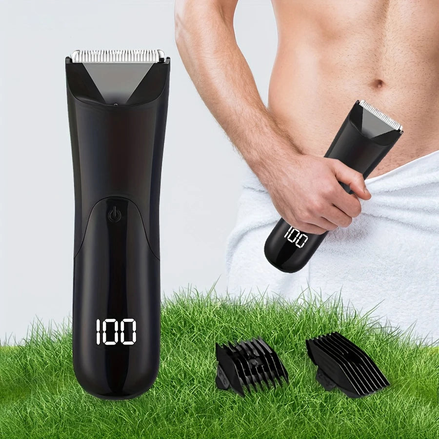 Men's Groin Body Hair Trimmer, Electric Ball Trimmer