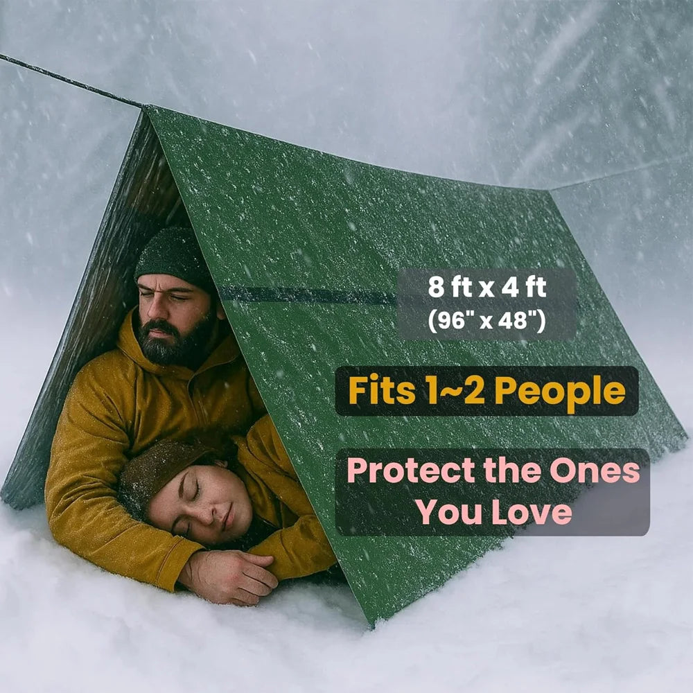 2-Person Emergency Tent Waterproof Camping