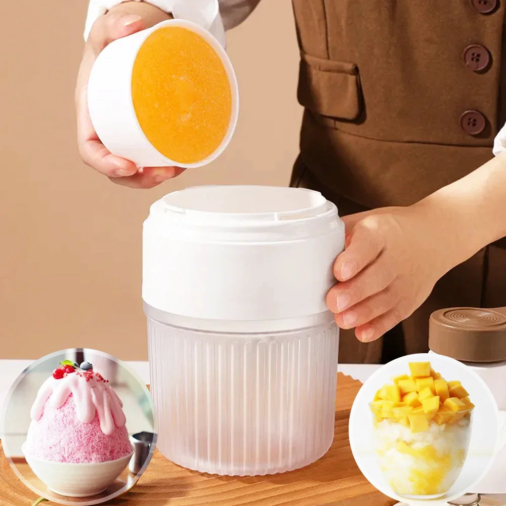 Mini Ice Crusher Portable Shaved Ice Machine